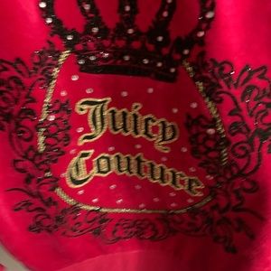 Juicy couture velvet hot pink jacket